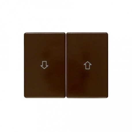 TECLA DOBLE C/FLECHAS PLASTICO MARRON CARSYS