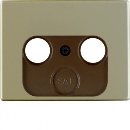PLACA TV-FM ARSYS METAL BRONCE CLARO