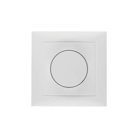INTERRUPTOR REGULADOR MONOBLOQUE 80x80 BLANCO POLAR 281909