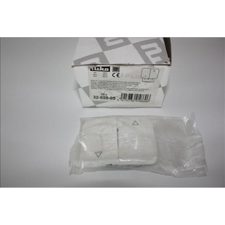 TECLA DOBLE PARA PERSIANAS BLANCO NIKO
