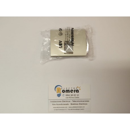 Tapa Toma Telefono Conector Niessen Olas Niquel Cava