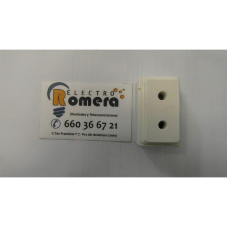 BASE ENCHUFE II CON TT BLANCO EUNEA METROPOL