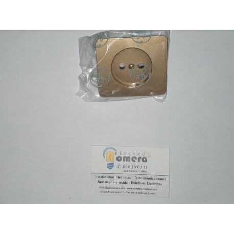TAPA DE ENCHUFE BIPOLAR ORO VIEJO SINTRA O PLUS