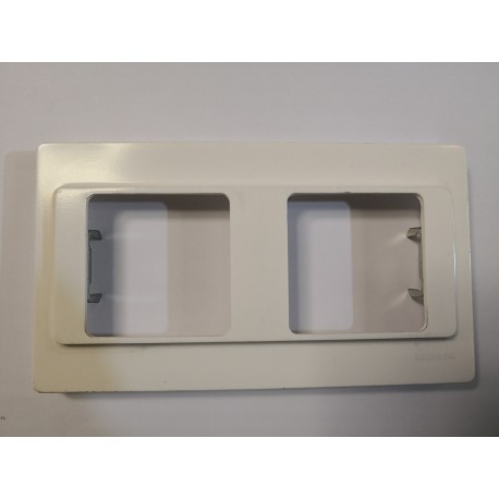 PLACA 2 ELEMENTOS  SERIE 5000 LISSA BLANCO 