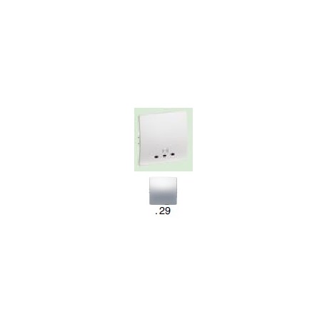 MARCO 2 ELEMENTOS VERTICAL PLATA ALUMINIO SM180