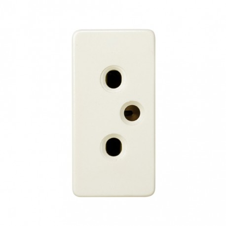 Base enchufe bipolar 10A blanco alpino