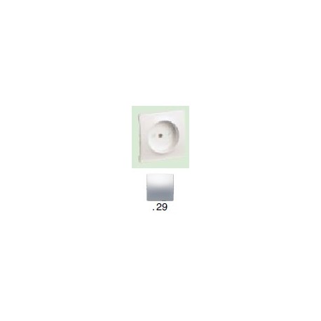TAPA BASE 2P PLATA ALUMINIO SM180