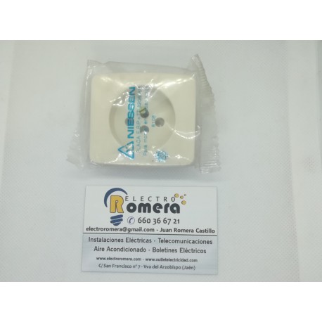 PLACA ENCHUFE BIPOLAR CON T.T SERIE ARCO BLANCO MARFIL