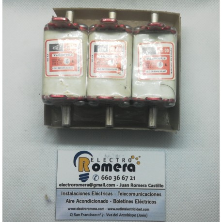 CARTUCHO FUSIBLE NH-000/C00 gl-gL-gG 25A