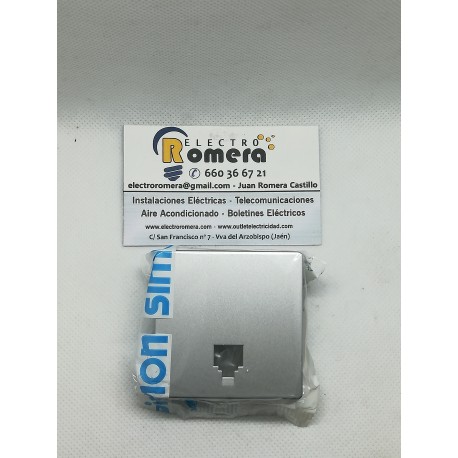 TOMA DE TELEFONO ALUMINIO