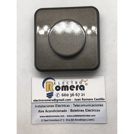 PLACA CON BOTÓN REGULADOR 10738-BK IBIZA MAR BOKARA