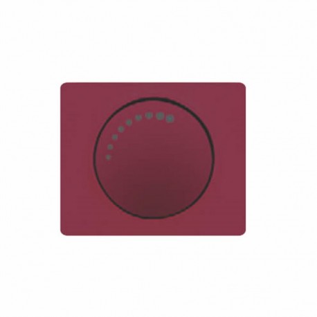 TAPA Y BOTON REGULADOR DE LUZ ROJO BURDEOS