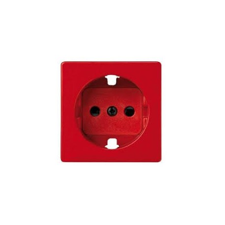 Tapa con dispositivo de seguridad para la base de enchufe schuko rojo Simon 82 82041-37