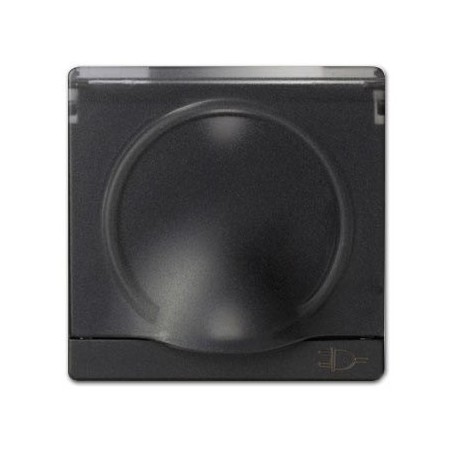 Tapa articulada para enchufe schuko Simon 82090-38 grafito