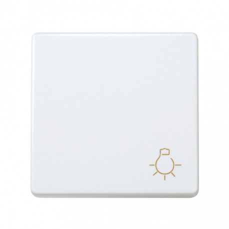 Pulsador luz modulo estrecho blanco nieve