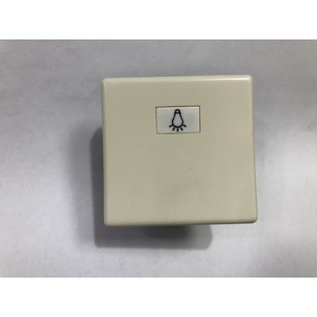 Pulsador luz modulo estrecho blanco nieve