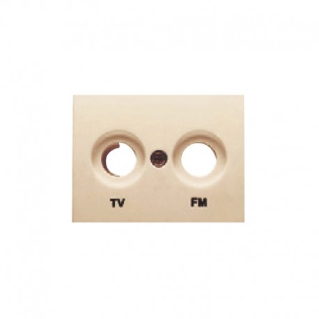 Tapa toma de TV-FM DORADO PERLA BJC Coral 21330-DP