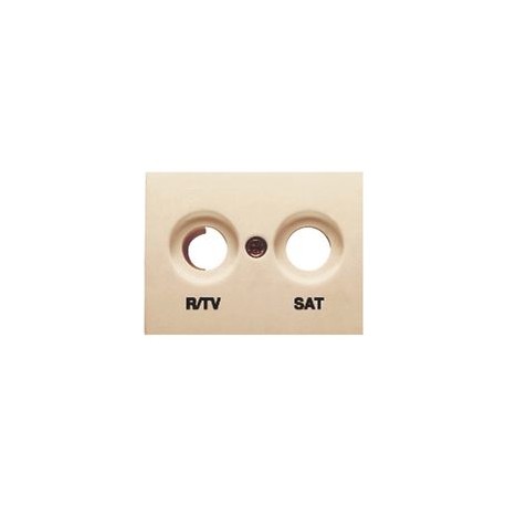 Tapa toma de R/TV-SAT DORADO PERLA BJC Coral 21320-DP