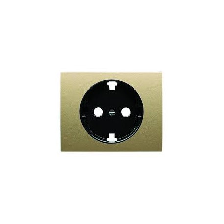 Tapa enchufe schuko  con TT olas arena 8488AR