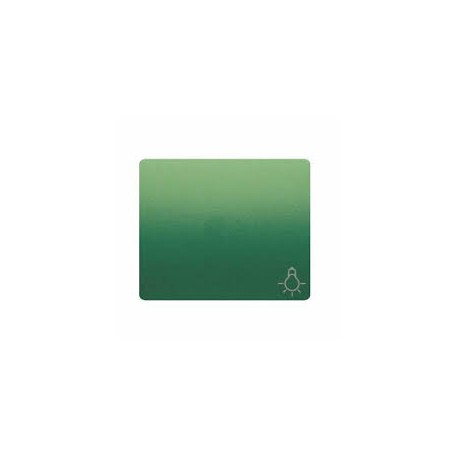 Tecla pulsador bombilla ciega VERDE MINERVA BJC IRIS 18717-VM