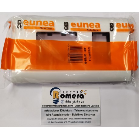 PLACA 2 ELEMENTOS 1 DOBLE MAS 1 NORMAL EUNEA 3078-B