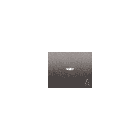 Tecla pulsador bombilla luminoso ACERO NEPTUNO BJC IRIS 18717-ANL