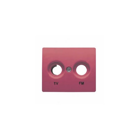 TAPA TOMA TV-FM ROJO RUBI 18130-RR