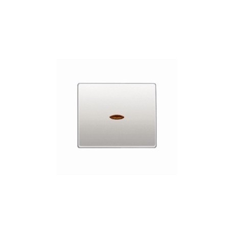 TECLA PULSADOR LUMINOSO BLANCO-PERLA SIMBOLO LUZ SERIE MEGA ref: 22717-PEL