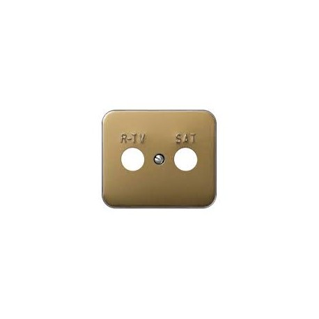 Placa para tomas inductivas de R-TV+SAT bronce Simon 75 75097-36