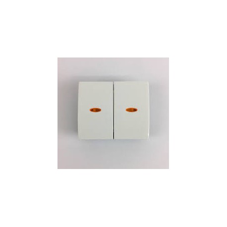 JUEGO DE TECLA DOBLE INTERRUPTOR Y CONMUTADOR CON DIFUSOR 18709-NBL