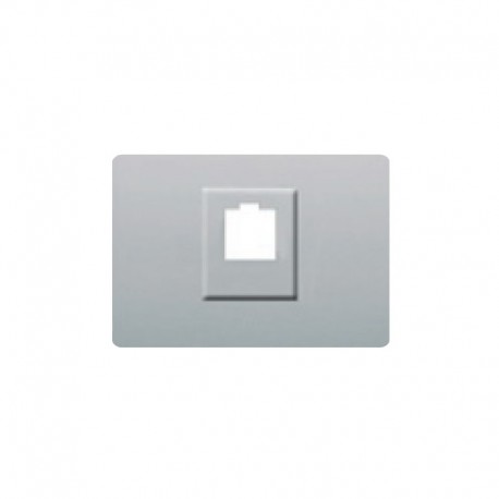 Tapa toma RJ11 o RJ45 PLATA LUNA BJC Coral 21795-PL