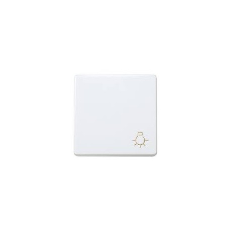 Pulsador luz modulo estrecho blanco nieve