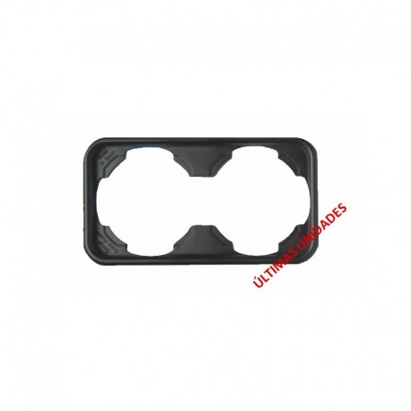 PLACA 2 ELEMENTOS MARRON 10001-M