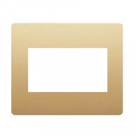 TAPA PARA TOMA TELEFONO Y RJ 45 DORADO ARENA BJC AURA 18782-DA