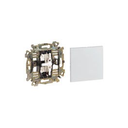 INTERRUCTOR 10A 250 V CON TECLA EN BLANCO SIMBOLO LUZ