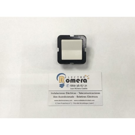 CONMUTADOR DE CRUCE 637 PLASTIMETAL SERIE IMPACT BLANCO
