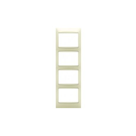 PLACA 4 ELEM.VERTICAL .STD.S.CORAL BLANCO