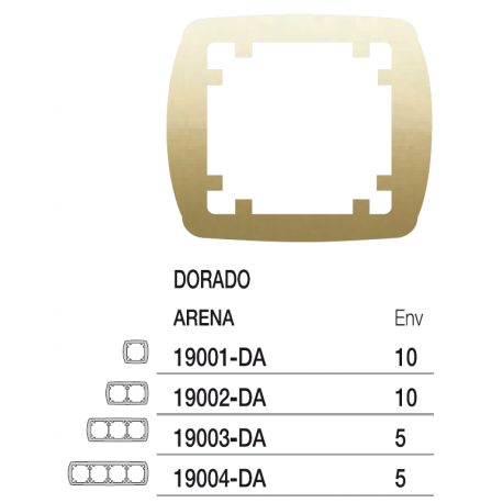 MARCO DORADO ARENA I ELEMENTO HORIZONTAL - VERTICAL