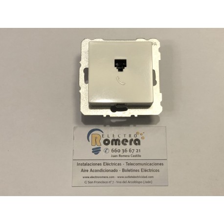 TOMA DE TLEFONO 4 VIAS BLANCO BJC OLYMPIA 14081