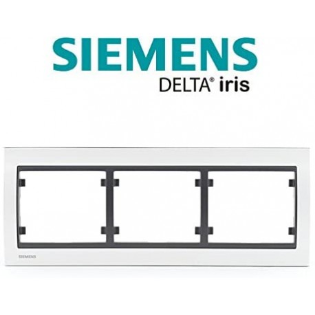 MARCO 3 ELEMENTOS HORIZONTAL METAL COSSO BLANCO PERLA MEGA 22003-PEC