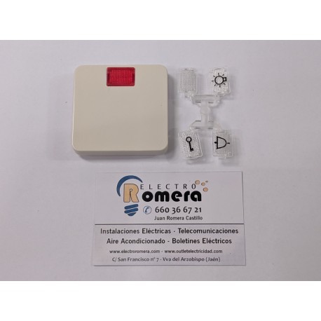TECLA P/INT. PLASTICO BLANCO POLAR ARSYS