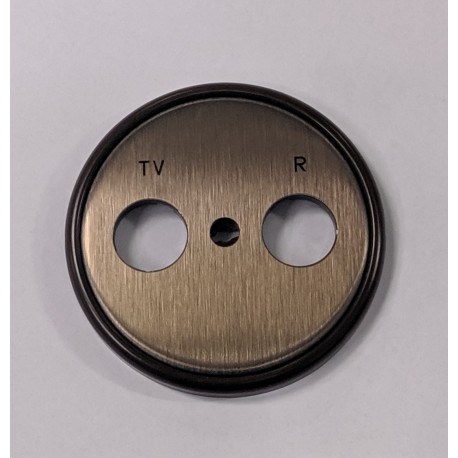 TAPA TV / R REDONDA BRONCE Y MARRÓN BERKER STARPOINT 119586