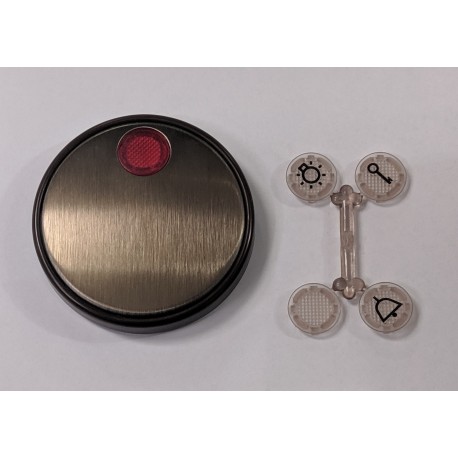 TECLA CON VISOR LUZ CAMPANA LLAVE BRONCE BERKER STARPOINT 141596