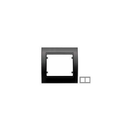 Marco 2 elemento BLANCO PERLA COSSO  HORIZONTAL BJC Mega 22002-BPC