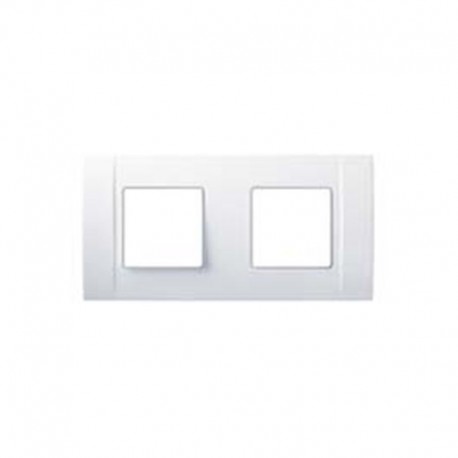 MARCO 2 ELEMENTOS HORIZONTAL  NIESSEN RESTYLO BLANCO MARFIL 2772.1 BM