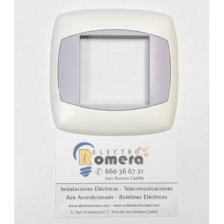 PLACA DE 1 ELEMENTOS MARFIL MARFIL/VERDE SM-100 MASTER 40462.831