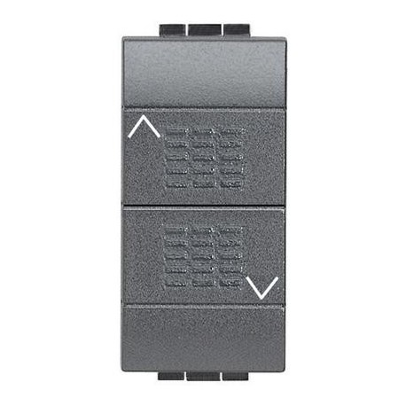 2 PULSADORES INTERBLOQUEADOS BTICINO LIVING 10AX 250V L4037