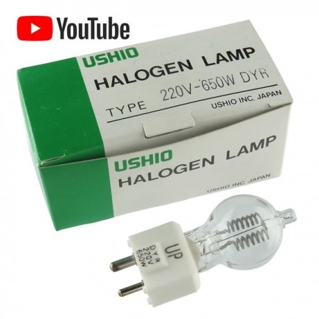 USHIO Halogena Lampara 220V-650W DYR japan