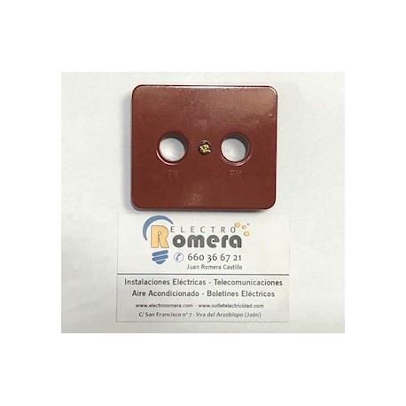 TAPA TV FM COLOR TERRACOTA/TIERRA SINTRA DISCO TN 237/33 REF. 587495