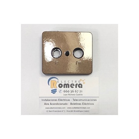 TAPA TV/FM DISCO TN 237/32 COLOR BRONCE SINTRA 588028